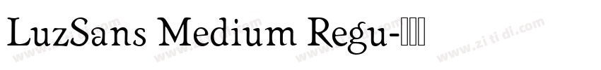 LuzSans Medium Regu字体转换